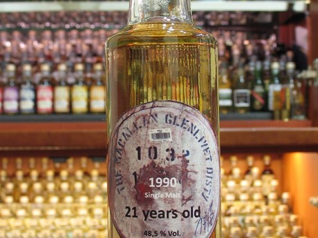 Macallan 1990 – 21yo – 100ml.   48.5%